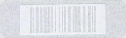 Transparent barcode label